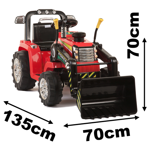 Tracteur Pelleteuse Electrique Pour enfant 12 Volts Jaune ZP1005Y V